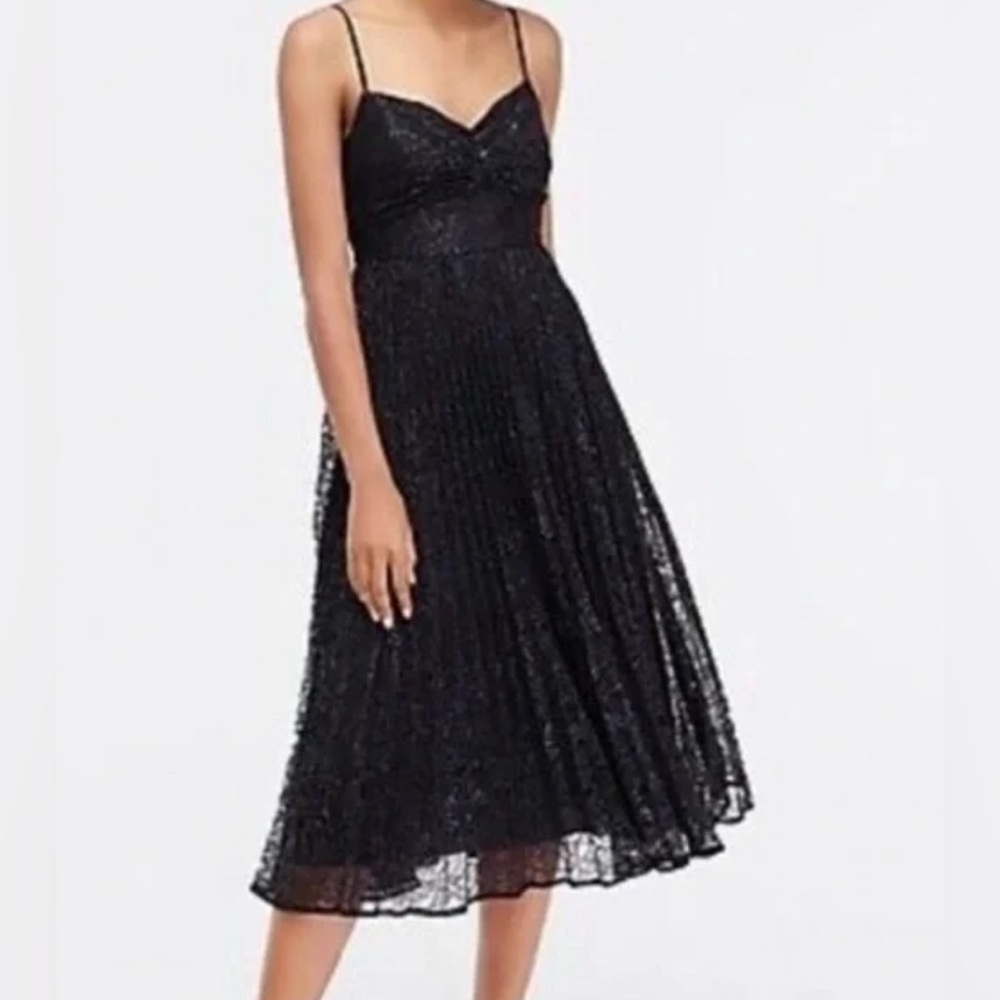 JCrew Metallic Lace Dress